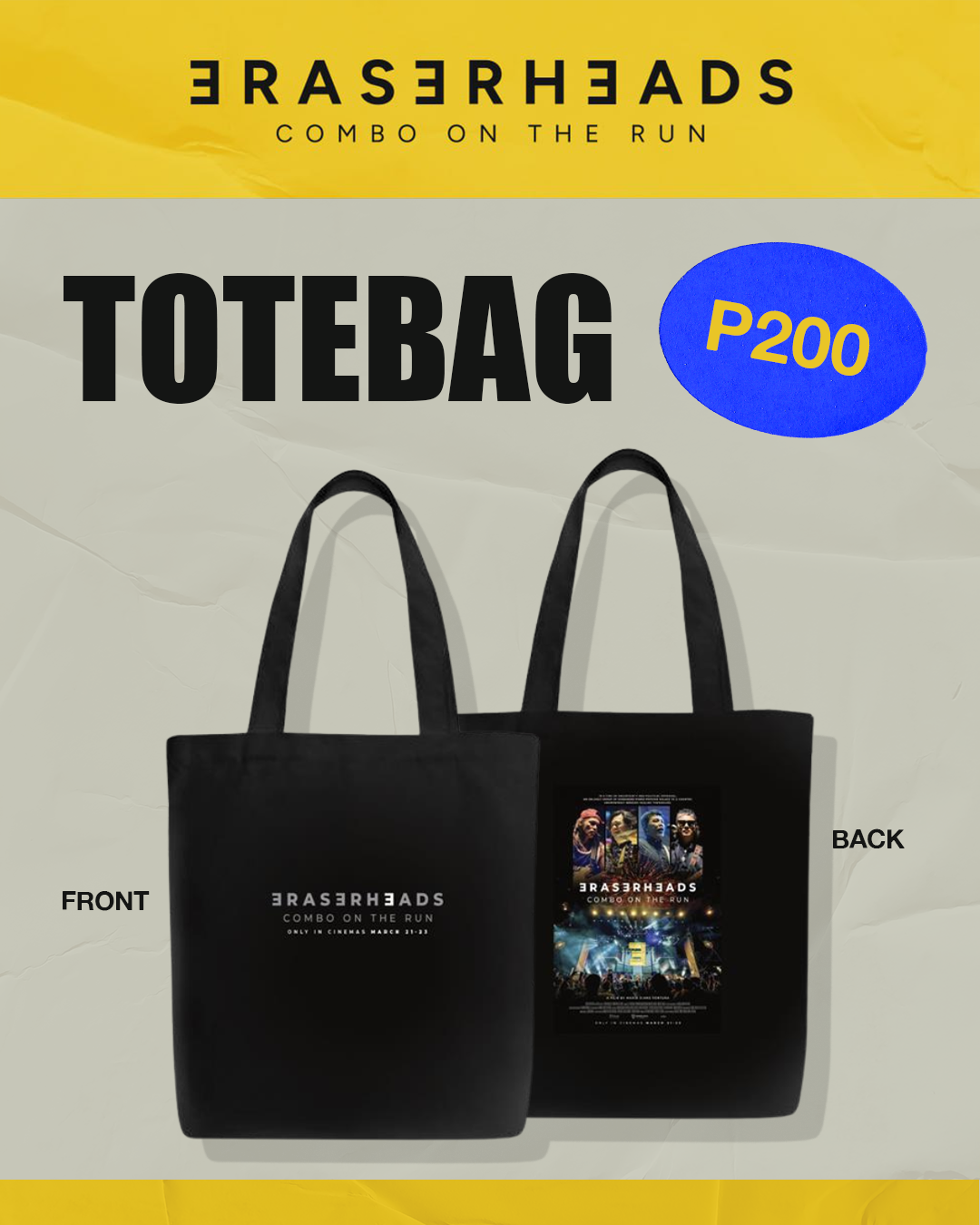 Eraserheads - Combo on the Run Tote Bag
